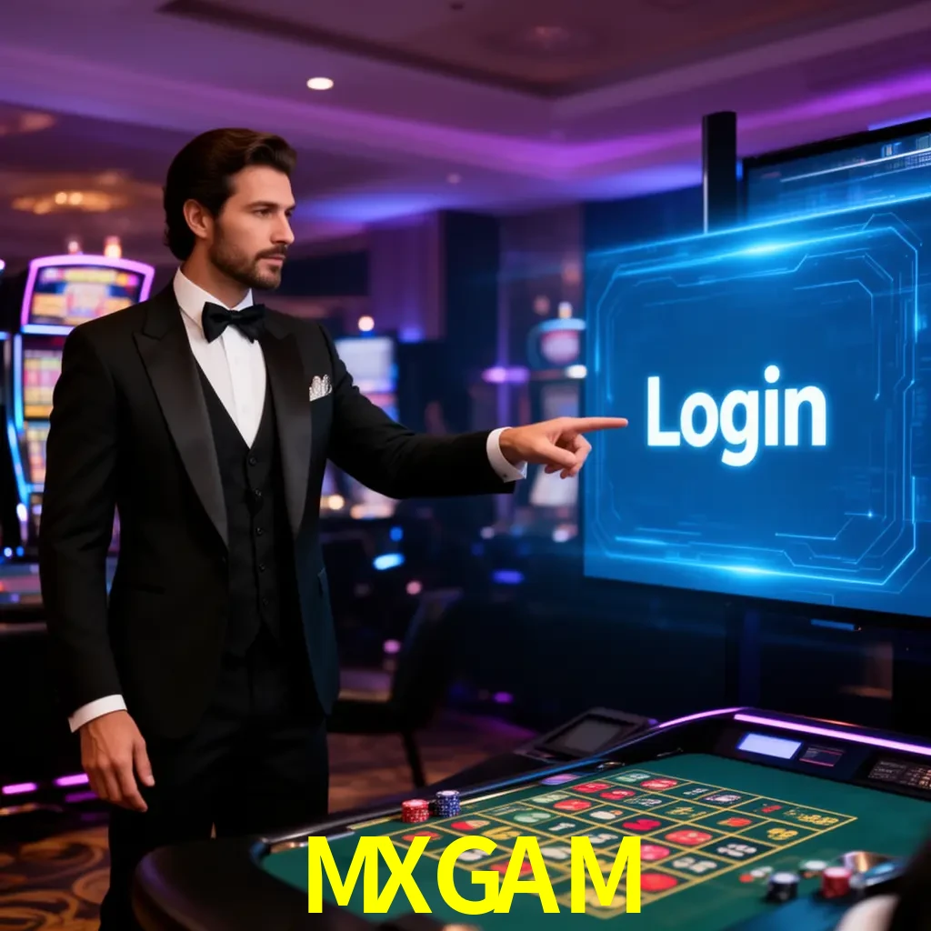 MXGAM Login - OTP, cuenta y soporte Pantalla MXGAM Login con OTP, contraseña, cuenta segura y soporte móvil